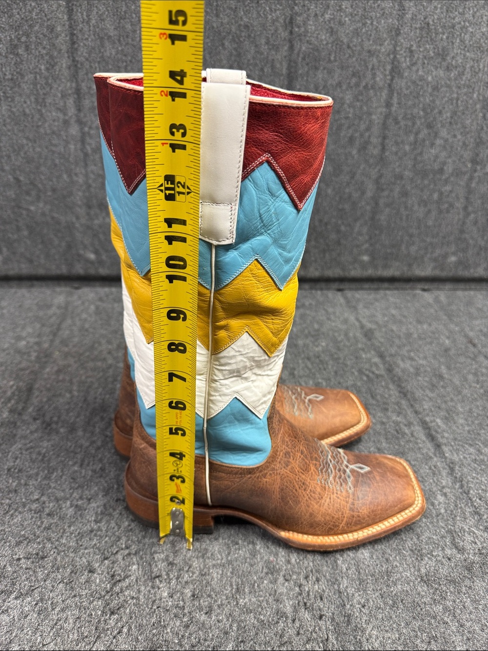 Macie Bean Multi-Color Chevron Western Boots - Picture 10 of 10